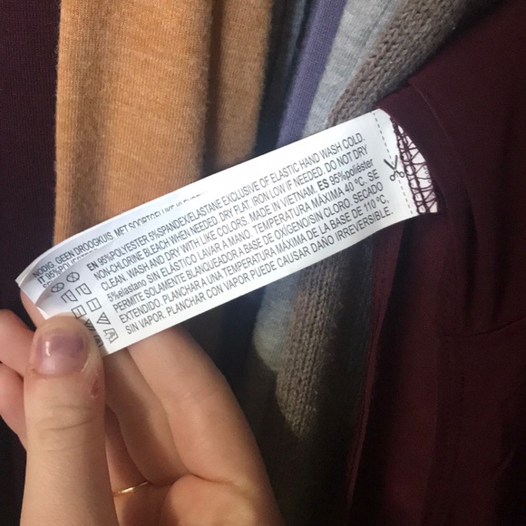 Maroon One-Shoulder Bodysuit with Choker Connected - Picture 5 of 5